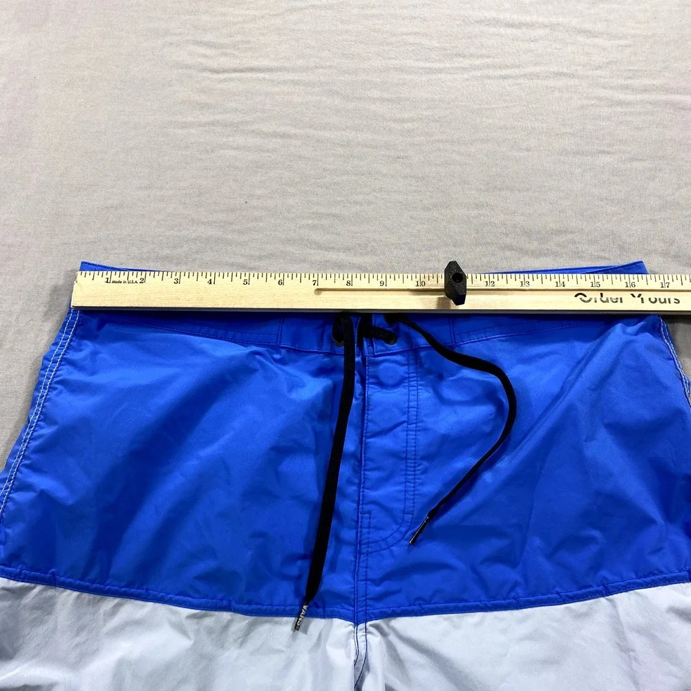Vans X Pilgrim Shorts Mens 33 Blue Board‎ Shorts Swim Trunks 8